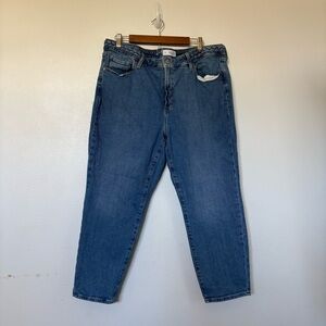 Old Navy High Rise OG Straight Braided Waistband Medium Wash Jeans Women’s 18